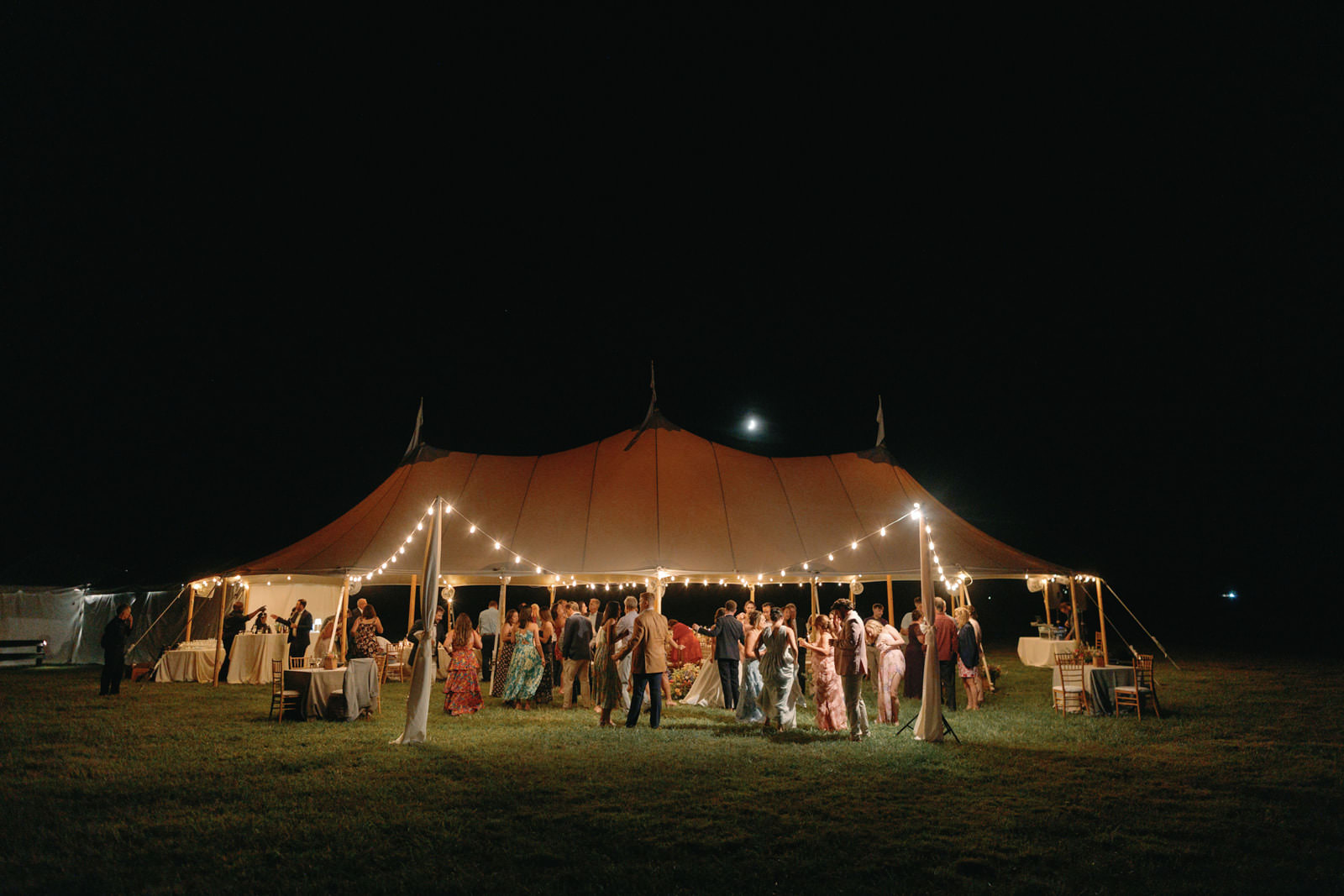 long tables wedding reception Goodstone Inn Middleburg