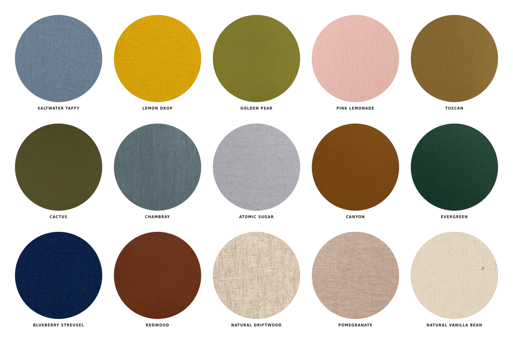Uncoated Book Cloth swatches