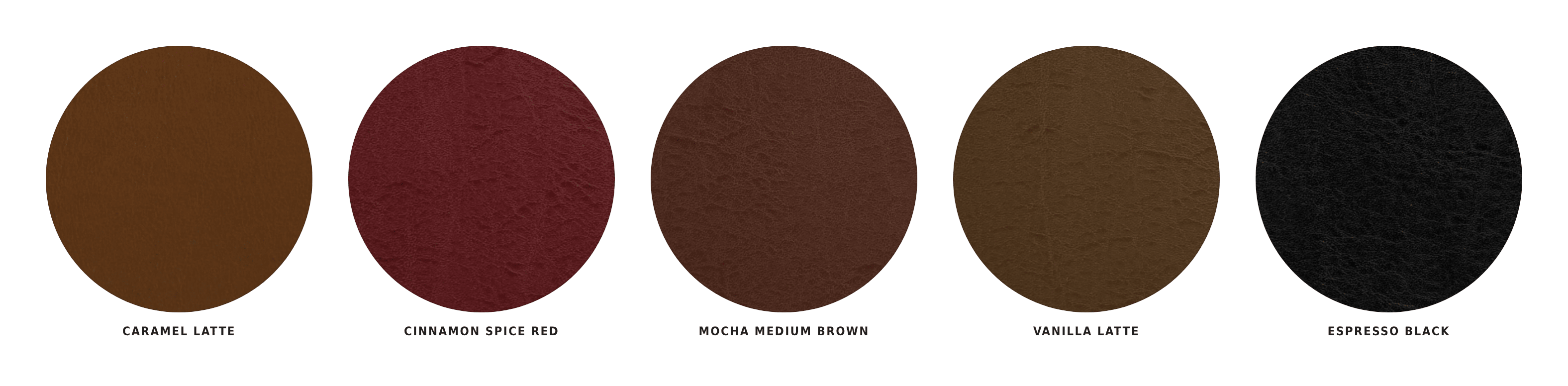 Café Leather swatches
