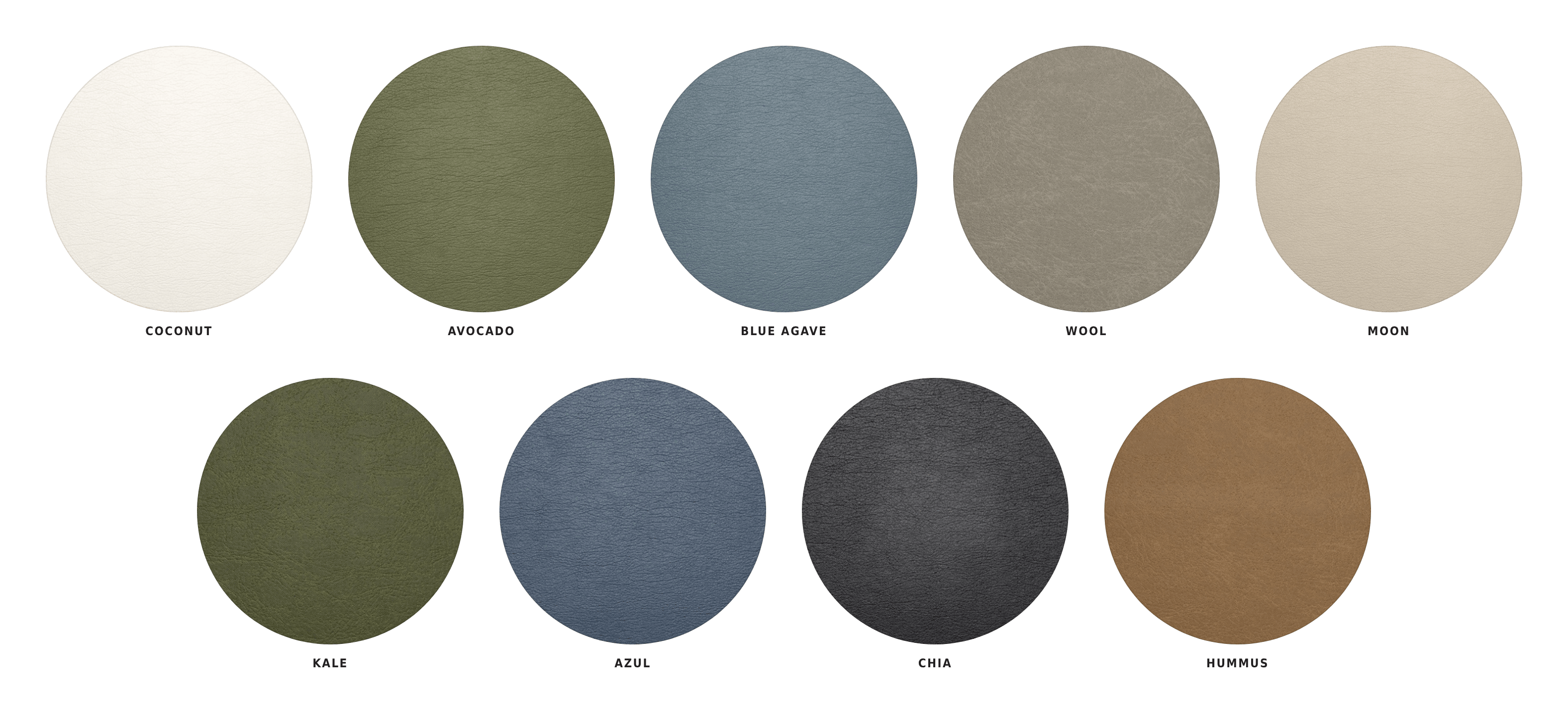 Eco Leather swatches