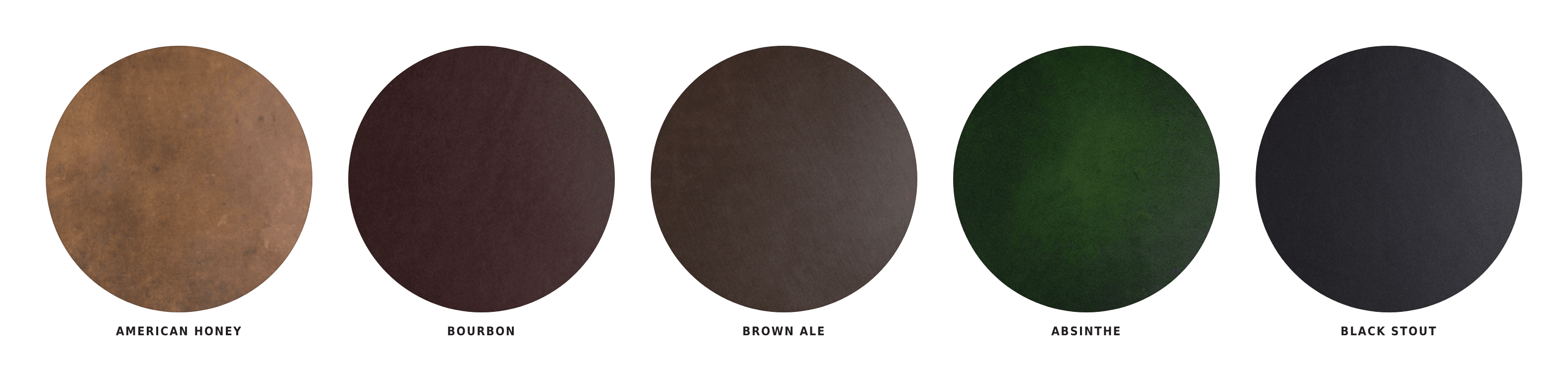 Full Grain Leather swatches