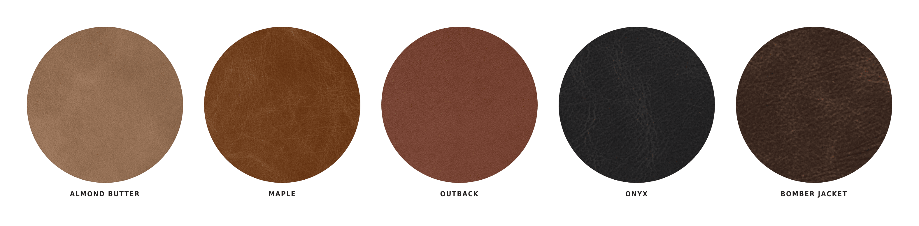 Rustic Leather swatches